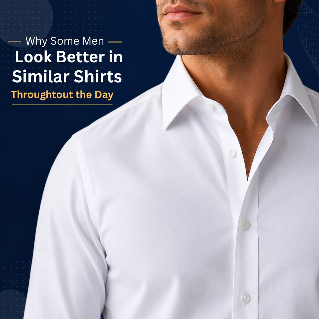 Why Some Men Look Better Wearing Similar Shirts throughout the Day